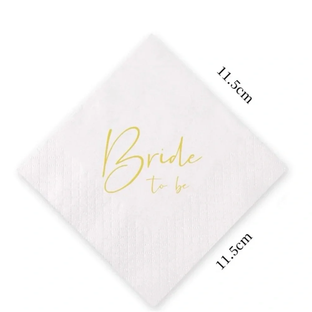 NEW | 20pcs/pack Bride to be Napkins/decorations